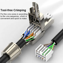 Load image into Gallery viewer, ONTi RJ45 8P8C Unshield Shielded Field Connector RJ45 Termination Plug for Cat.6/6A/7 23AWG Installation Cable