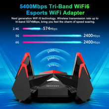 Load image into Gallery viewer, Newfast WiFi6 USB 3.0 Adapter AX5400 6G/5G/2G High Gain Antennas for PC Cle Network Card Receiver Extension Cable