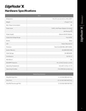 Load image into Gallery viewer, UBIQUITI ER-X Router EdgeRouter X Advanced Gigabit Ethernet 256MB Storage 5x Gigabit RJ45 Ports PoE Network Router Switch
