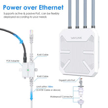 Load image into Gallery viewer, Wavlink WiFi Extender AX3000 WiFi6 Wireless Outdoor Access Point IP67 Weatherproof WiFi Repeater 300m 2.4/5.8GHz 3000Mbps WiFi AP