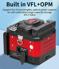 Load image into Gallery viewer, COMPTYCO A-80S Optical Fiber Fusion Splicer SM MM Multilingual Touch Screen Fiber Optic Core Welding Machine Built in OPM VFL