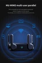 Load image into Gallery viewer, Comfast WiFi6 3000Mbps Mesh Router WiFi System Whole Home Coverage 2.5Gbps WiFi Router Range Extender 4 Antennas