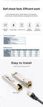 Load image into Gallery viewer, ONTi 2.5G RJ45 SFP Module 2.5Gbps SFP Copper RJ45 SFP Transceiver Module 8dBm Compatible with Cisco/Mikrotik Ethernet Switch