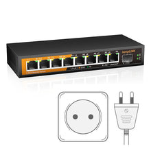 Load image into Gallery viewer, KeepLiNK 9-Port Multi-Gigabit Ethernet Switch Unmanaged 8-Port 2.5G RJ45 1-Port 10G SFP+ Uplink Network Expansion KP-9000-9XH-X