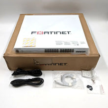 Load image into Gallery viewer, FortiSwitch 124F-FPOE L2 FortiGate PoE+ with 24x 1G RJ45 PoE+, 4x 10G/1G SFP+/SFP, 1x RJ45, Max 370W PoE, smart fan/temp FS-124F-POE