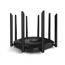 Load image into Gallery viewer, KuWFi 1200Mbps AP Router 11ac 2.4G 5G Dual Band WiFi External Antennas Gigabit WAN LAN Port 64 Users MESH VPN