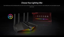 Load image into Gallery viewer, ASUS RT-AX82U AX5400 ROG Gaming Router Dual-Bnd WiFi 6 Game Acceleration Mesh WiFi,MU-MIMO, Mobile Game Boost, Streaming, Gaming