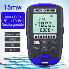 Load image into Gallery viewer, COMPTYCO AUA-DC70 Optical Power Meter -70~+10dBm 4 in 1 OPM Multifunction Fiber Network Cable Tester VFL 15-30MW(optional)