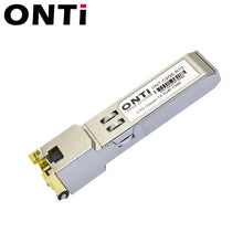 Load image into Gallery viewer, ONTi 2.5G RJ45 SFP Module 2.5Gbps SFP Copper RJ45 SFP Transceiver Module 8dBm Compatible with Cisco/Mikrotik Ethernet Switch