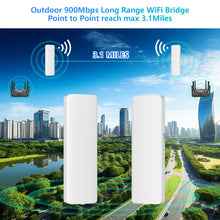 Load image into Gallery viewer, COMFAST 5-25Km Long Range 30dBm High Power Outdoor WiFi CPE 900Mbp 5G 26dbi Antenna AP Signal Amplifier Bridge