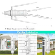 Load image into Gallery viewer, WavLink AC600 Router Outdoor Wifi Antenna Mesh, 4 Band Weatherproof Long Range Router Mesh long range ac600 external Wifi router
