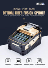 Load image into Gallery viewer, Signal Fire Ai-9 Ai-10A Ai-6C Fiber Fusion Splicer Cable Splicing Machine Fibre Optic Tools Optical Equipment for Fiber Optics