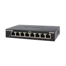 Load image into Gallery viewer, Netgear GS308 8-Port Gigabit Ethernet Unmanaged Switch Metal shell, Gigabit 8-port 300 Series SOHO Unmanaged Switch