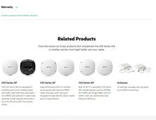 Load image into Gallery viewer, ARUBA Networks APIN0505 AP-505 / IAP-505(RW) Indoor Access Point AP Wi-Fi 6 802.11ax OFDMA 1.5 Gbps, 256 clients per radio