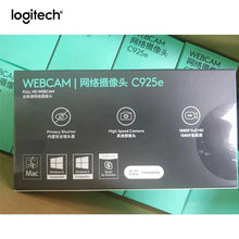 Load image into Gallery viewer, Logitech C925e 1080p Webcam Autofocus USB Cam with HD Video and Built-In Stereo Microphones Professional Wide Angle Camera