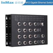 Load image into Gallery viewer, InMax Manufacturer EN50155 railway network switch 16 port full Gigabit managed M12 Railway Ethernet Switch 58G switching capacity