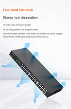 Load image into Gallery viewer, Tenda TEG1024D Full Gigabit 24-port RJ45 Network Switch 1000M Monitoring Security Switching Splitter Ethernet Hub Office Lan