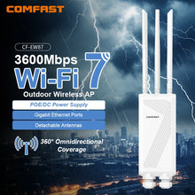 Load image into Gallery viewer, COMFAST BE3600 WiFi7 Outdoor AP Router 2.4G/5.8G Dual Dand Long Range signal Extender Amplifier WiFi Repeater