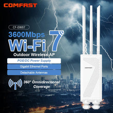 Load image into Gallery viewer, COMFAST BE3600 WiFi7 Outdoor AP Router 2.4G/5.8G Dual Dand Long Range signal Extender Amplifier WiFi Repeater
