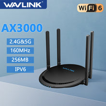 Load image into Gallery viewer, Wavlink AX3000 Gaming WiFi 6 Router Dual Band 5G and 2.4G 1000Mbps AC1200 Wireless WiFi Router Long Range Coverage