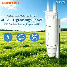 Load image into Gallery viewer, COMFAST CF-E320NV2 Outdoor Long Rang Street Access Point 2.4Ghz + 5.8Ghz Relay Wireless Bridge CPE Wi-Fi