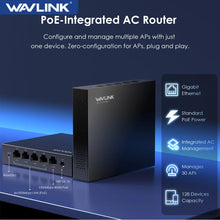 Load image into Gallery viewer, Wavlink Gigabit PoE Switch with AC Controller LAN/WAN Ports Supports IEEE 802.3AF/AT Auto-Discovery and Centralized AP Management