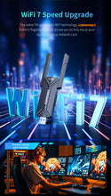 Load image into Gallery viewer, COMFAST USB Wifi 7 Adapter 6500M 6G&5G&2.4G Receptor Wifi Pc RTL8912AU 2 Antenna Wi-Fi Adapter Driver Free for Win10/11