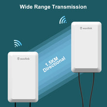 Load image into Gallery viewer, Wavlink High Power 300Mbps Outdoor WiFi Long Range Extender 2.4G Wifi AP/Repeater/Router CPE Kit PoE WiFi Singal Booster 1.5KM