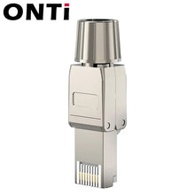 Load image into Gallery viewer, ONTi RJ45 8P8C Unshield Shielded Field Connector RJ45 Termination Plug for Cat.6/6A/7 23AWG Installation Cable