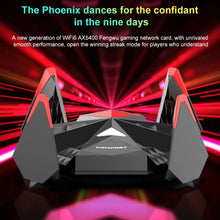 Load image into Gallery viewer, COMFAST CF-977AX Fengwu gaming network card Wifi Router Tri-Band Gigabit 5374Mbps Wifi6 Wireless Router Repeater Signal Booster