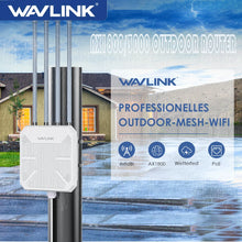 Load image into Gallery viewer, WavLink WiFi6 Indoor/Outdoor Dual Band 2.4G+5G AX1800/AX3000 Long Range IP67 WiFi Mesh Extender 4x8dBi High-gain Antennas