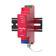 Load image into Gallery viewer, Shelly Pro 1PM Wi-Fi Relay One Phase, 1 Channel, 16A, Din Rail, Equipped with an integrated power meter, LAN, Wi-Fi, and Bluetooth connectivity