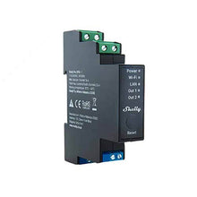 Load image into Gallery viewer, Shelly Pro 2PM Wi-Fi Relay One Phase, 2 Channel, 25A, Din Rail, equipped with 2 integrated precise power meters, LAN, Wi-Fi and Bluetooth connectivity