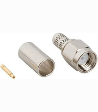 Load image into Gallery viewer, SMA (Male) Connector for ARF195 Cable, For ARF195 Cable, Less than 0.2dB Loss, SMA Male Crimp Connector, Cabling & Cabinets, Coax Cable & Connectors