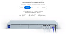 Load image into Gallery viewer, Ubiquiti UniFi UDM-Pro Dream Machine Pro 10G SFP+ WAN Support Router Gateway, 8-Port Switch, 1 Gigabit Ethernet RJ45 and 10 Gigabit SFP+ Ports