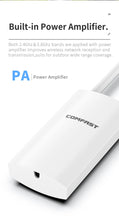 Load image into Gallery viewer, COMFAST CF-EW72 V2 Dual Band 2.4G+5.8G Outdoor WiFi Router Waterproof Range Extender 1200Mbs AP