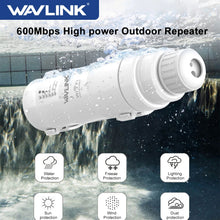 Load image into Gallery viewer, Wavlink Weatherproof Outdoor WiFi AP/Repeater/Router Extender 5G 2.4G Bridge WiFi Signal Booster POE wifi extender long range