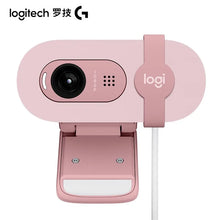 Load image into Gallery viewer, Original Logitech Brio 90 HD 1080p webcam with automatic light balancing, integrated privacy shutter, and built-in microphone