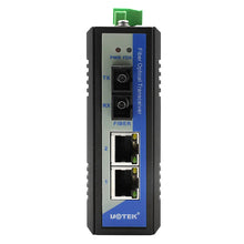 Load image into Gallery viewer, UOTEK 10/100M 2 Ethernet Ports 1 Optic Fiber Port Switch Industrial Grade HIgh Quality Fiber Optic Transceiver IP40 DC12/24/48V UT-2602