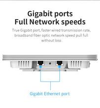 Load image into Gallery viewer, COMFAST CF-E395AX 2.4GHz 5GHz 3000Mbps POE Ceiling-mount Access Point Indoor Router WiFi6 2.4GHz 574Mbps; 5.8GHz 2400Mbps 4*3dBi antenna