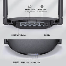Load image into Gallery viewer, Wavlink AC1200 Dual Band Wi-Fi Router Gigabit Ethernet Router 5GHz&2.4Ghz Wireless WiFi Repeater WPS With 4x5dBi Antennas Home