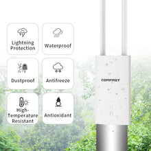 Load image into Gallery viewer, High Power Outdoor Wireless Router AP 1200Mbps WiFi Repeater Dual Dand 2.4Ghz/5Ghz Long Range Extender CF-EW72