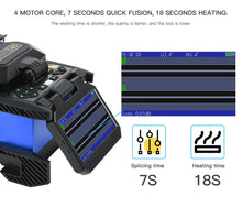 Load image into Gallery viewer, OrienTek-T45 Fusion Splicer, T49 Fiber Splicing Machine, T44 Optical Welding Machine, All-in-one fixer, Intelligent heat shrink, high accuracy