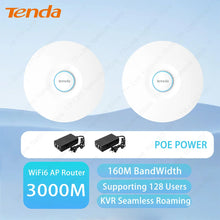 Load image into Gallery viewer, Tenda 3000Mbps Range Extender Wireless Access Point Dual Band 2.4G+5Ghz High Power WiFi6 Hotspot Router