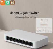 Load image into Gallery viewer, Xiaomi Mi 8Port RJ45 Gigabit Ethernet Switch 1000Mbps Mini Network Switch VLAN Ethernet Splitter LAN Mijia Router Hub