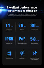 Load image into Gallery viewer, COMFAST CF-E319A long range 900Mbps high power network bridge 5.8GHz wireless bridge wireless outdoor Wi-Fi cpe Router