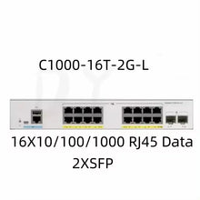 Load image into Gallery viewer, Cisco catalyst 1000 series switch with 16x 10/100/1000 Ethernet ports, 2x 1G SFP uplinks, 16x1G RJ45/2x1G SFP/Uplink C1000-16T-2G-L