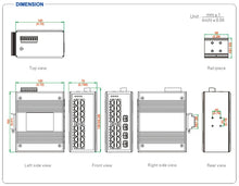 Load image into Gallery viewer, UOTEK 16 Ports 10/100/1000M RJ45 2 Layer Unmanaged Industrial Ethernet Switch DIN-Rail UT-60020G-16GT-BNF