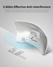 Load image into Gallery viewer, COMFAST 5.8G 900Mbps Outdoor CPE WiFi Router 1-11KM long range Extender High Power Wireless Bridge