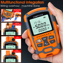 Load image into Gallery viewer, COMPTYCO AUA-M50 Mini OPM 4 in 1 Multifunction Optical Power Meter Visual Fault Locator Network Cable Test optical fiber tester